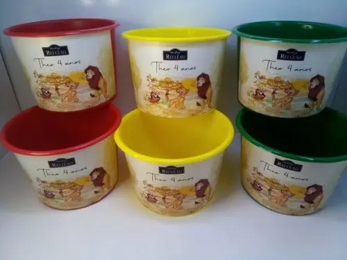 Balde de Pipoca 1,5l Tema Rei Leão