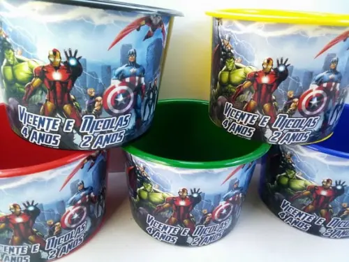 Balde de Pipoca 1,5l Tema Vingadores