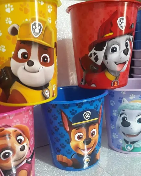 Balde de Pipoca de 1 Litro Tema Patrulha Canina