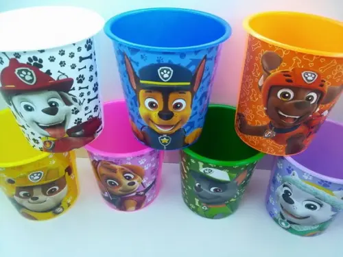 Balde de Pipoca de 1 Litro Tema Patrulha Canina