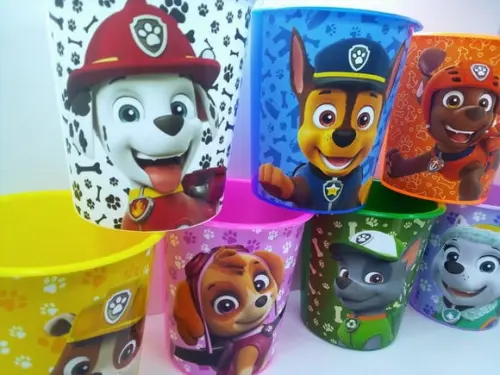 Balde de Pipoca de 1 Litro Tema Patrulha Canina