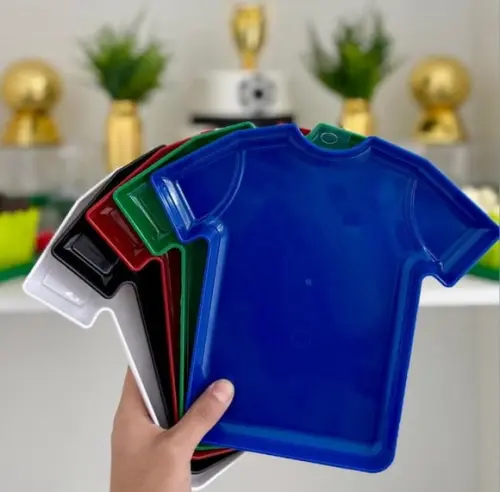 Bandeja em Formato de Camisa Time Futebol Tamanho: 22cm