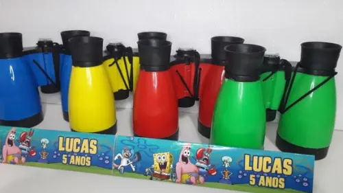 Binoculo Colorido Tema Bob Esponja