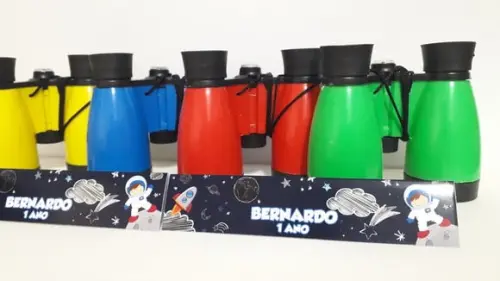 Binoculo de Plástico Colorido Tema Astronauta