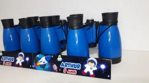 Binoculo de Plástico Colorido Zoom de 4 Vezes Astronauta