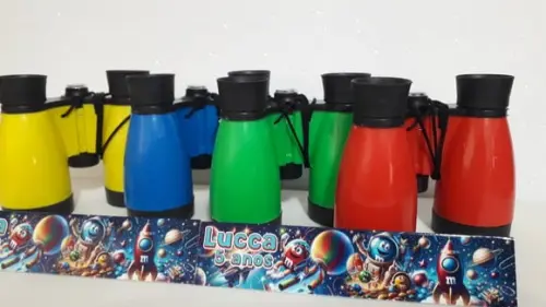 Binoculo de Plástico Colorido Zoom de 4 Vezes Astronauta M&m