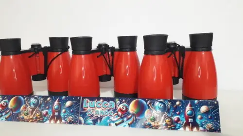 Binoculo de Plástico Colorido Zoom de 4 Vezes Astronauta M&m