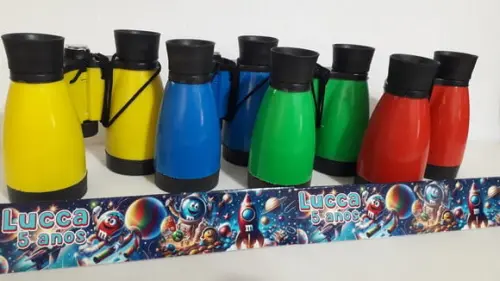 Binoculo de Plástico Colorido Zoom de 4 Vezes Astronauta M&m