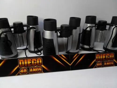 Binoculo Prata Tema 40 Anos