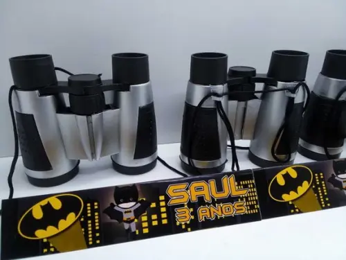 Binoculo Prata Tema Batman