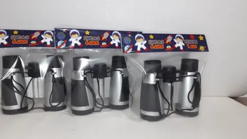 Binoculo Prata Tema Astronauta