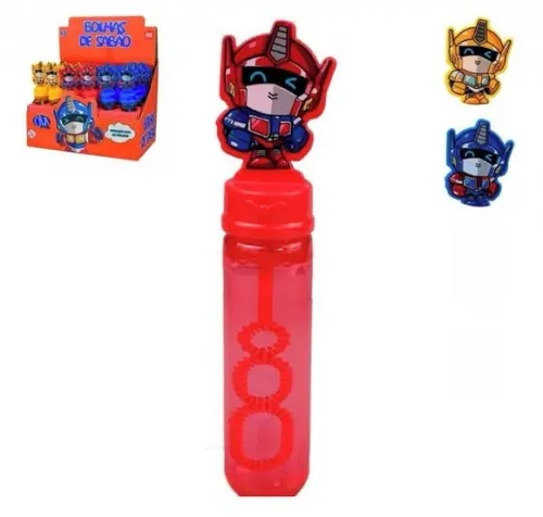 Bolhas de Sabão Tema Transformers