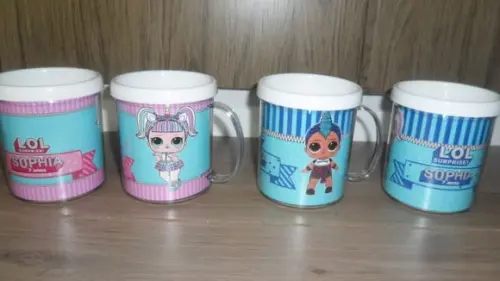 Caneca Acrilica Personalizada Tema Lol Menino e Menina