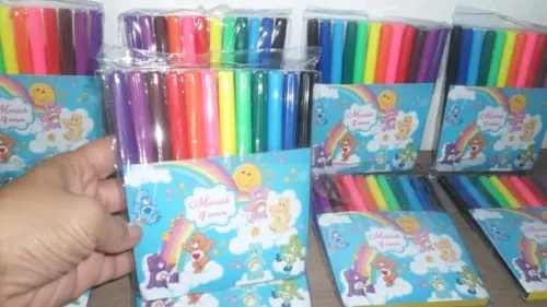 Canetinhas Kit com 12 Cores Tema Ursinhos Carinhosos