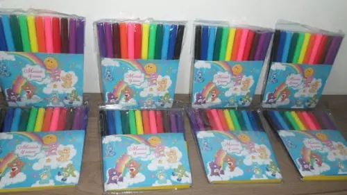 Canetinhas Kit com 12 Cores Tema Ursinhos Carinhosos