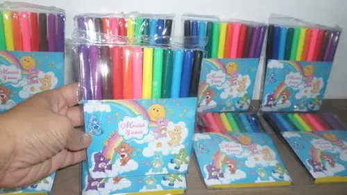 Canetinhas Kit com 12 Cores Tema Ursinhos Carinhosos
