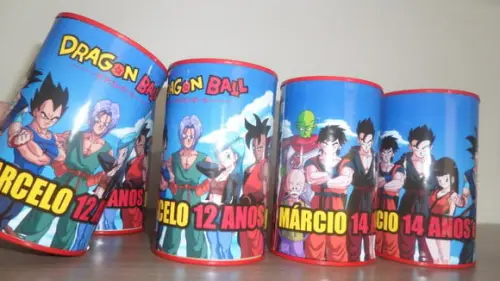 Cofre de Papelão Personalizado Dragon Ball