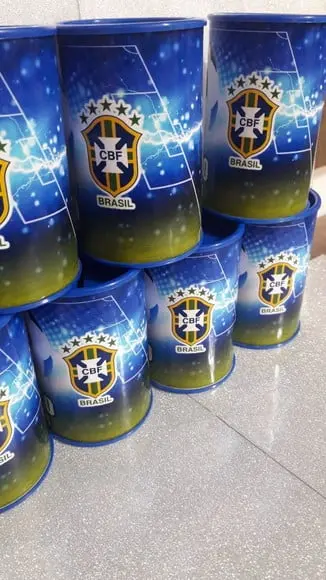 Cofre de Papelão Personalizado Futebol