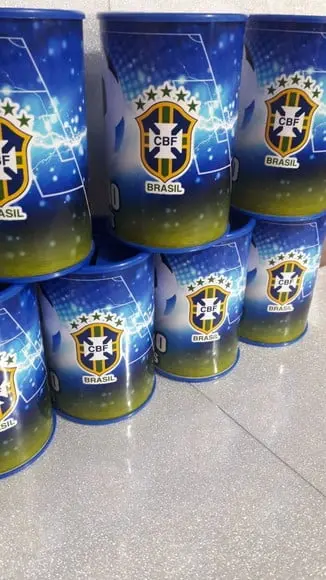 Cofre de Papelão Personalizado Futebol