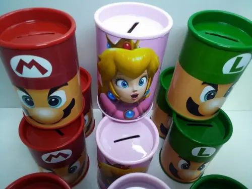 Cofre de Papelão Personalizado Super Mario