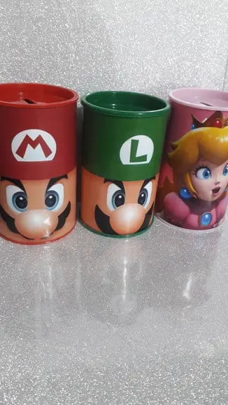 Cofre de Papelão Personalizado Super Mario