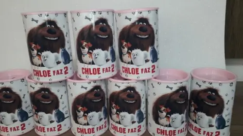 Cofre de Papelão Personalizado Tema Pets