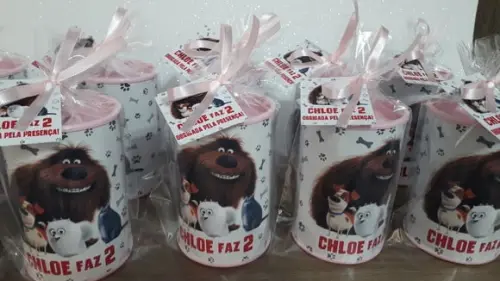 Cofre de Papelão Personalizado Tema Pets