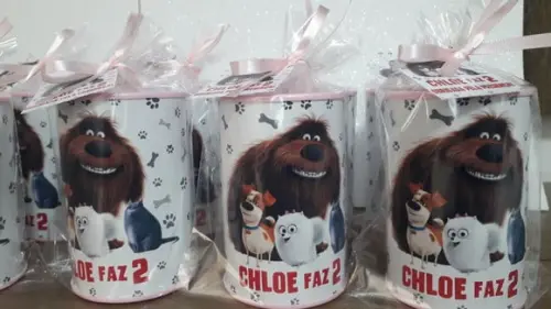 Cofre de Papelão Personalizado Tema Pets