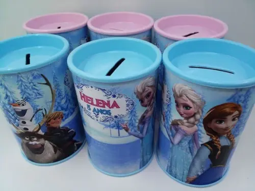 Cofre de Papelão Personalizado Tema Frozen