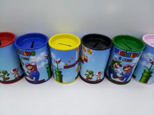 Cofre de Papelão Personalizado Tema Super Mario