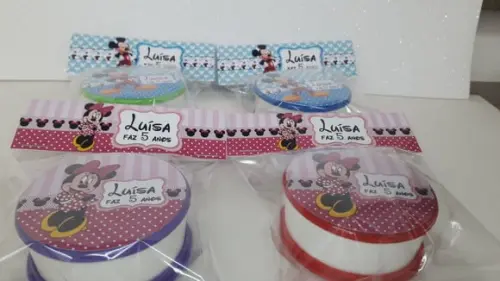 Copo Retratil ou Copo Sanfonado Minnie e Mickey