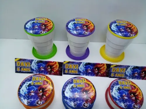 Copo Retratil ou Copo Sanfonado Sonic