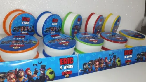 Copo Retratil ou Copo Sanfonado Tema Brawl Stars