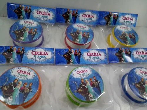 Copo Retratil ou Copo Sanfonado Tema Frozen