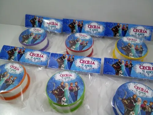 Copo Retratil ou Copo Sanfonado Tema Frozen