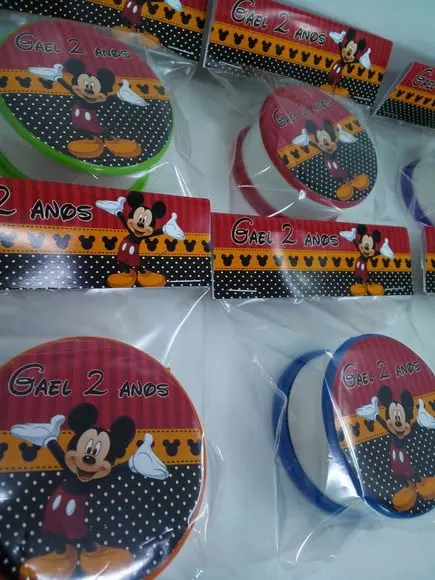 Copo Retratil ou Copo Sanfonado Tema Mickey