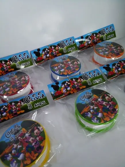 Copo Retratil ou Copo Sanfonado Tema Turma do Mickey