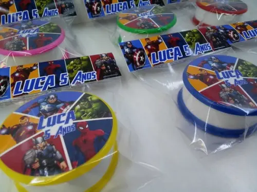Copo Retratil ou Copo Sanfonado Tema Super Herois