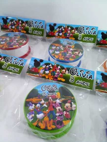 Copo Retratil ou Copo Sanfonado Tema Turma do Mickey