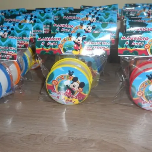 Copo Retratil ou Copo Sanfonado Turma do Mickey