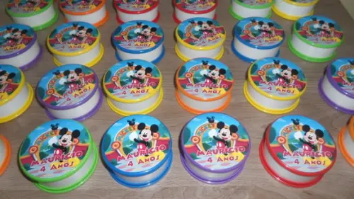 Copo Retratil ou Copo Sanfonado Turma do Mickey