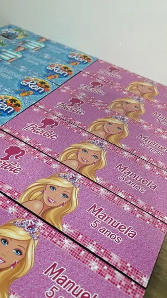 Domino Personalizado Barbi e Ken