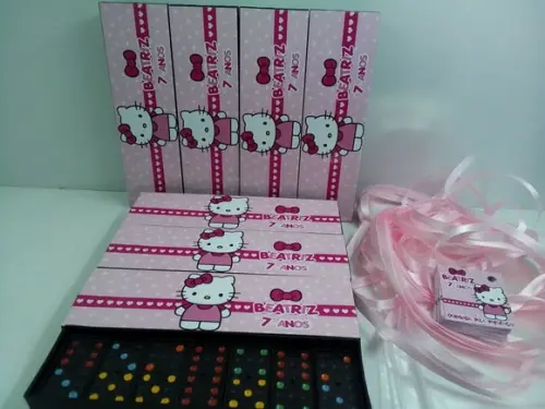 Domino Personalizado Hello Kitty