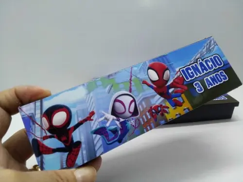 Domino Personalizado no Tema Homem Aranha