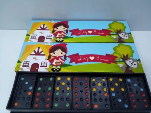 Domino Personalizado Tema Chapeuzinho Vermelho