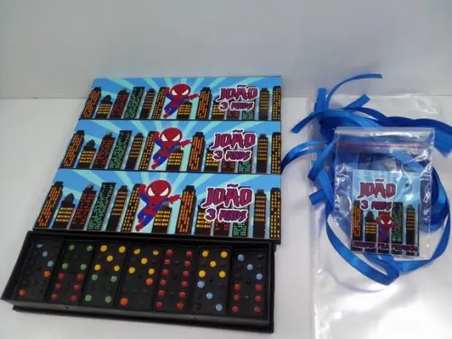 Domino Personalizado Tema Homem Aranha