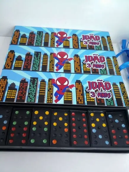 Domino Personalizado Tema Homem Aranha