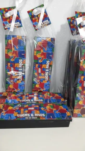 Domino Personalizado Tema Lego