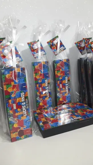 Domino Personalizado Tema Lego