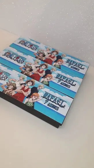 Domino Personalizado Tema One Piece